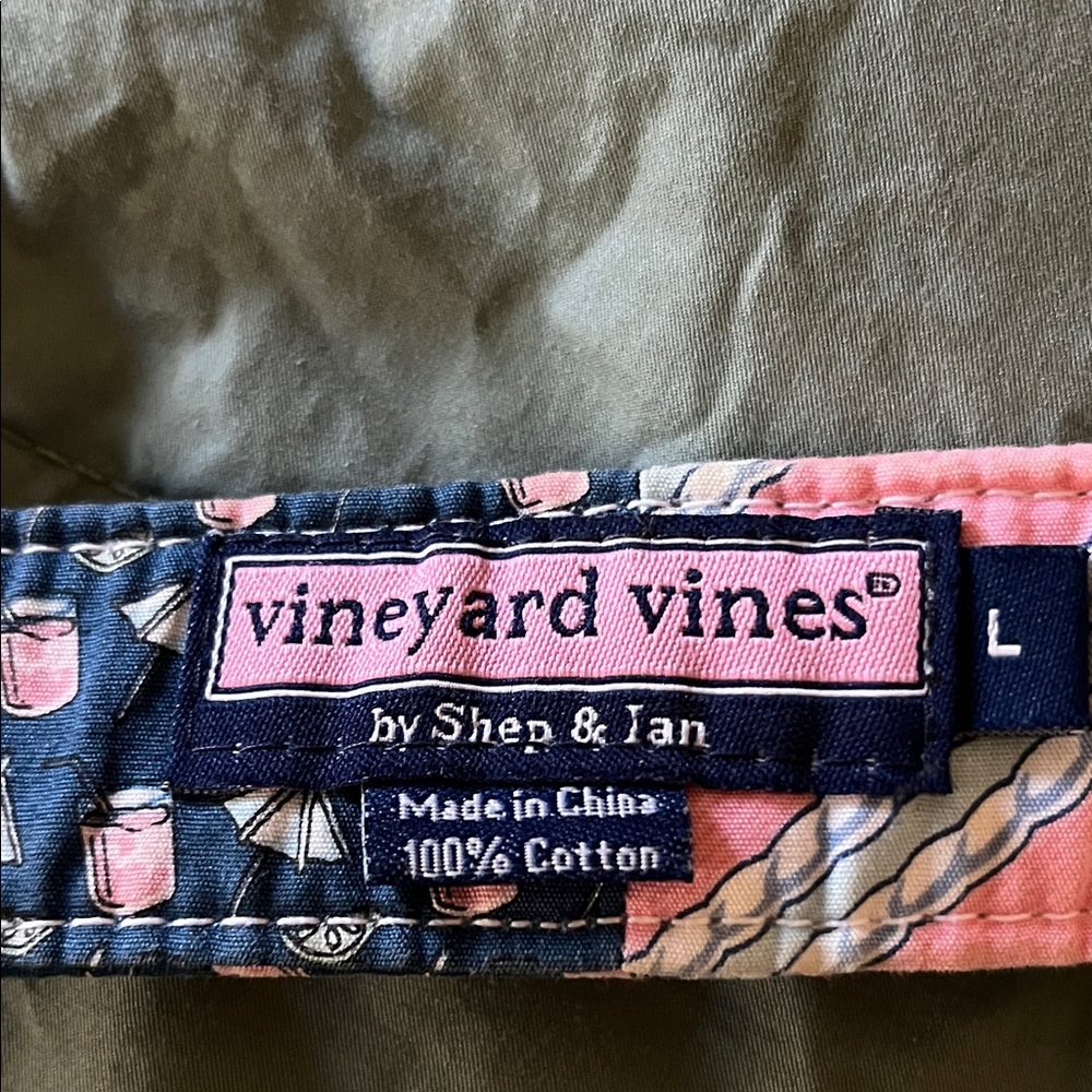 Vineyard Vines Patchwork Belt with Gold Buckle - Picture 4 of 5